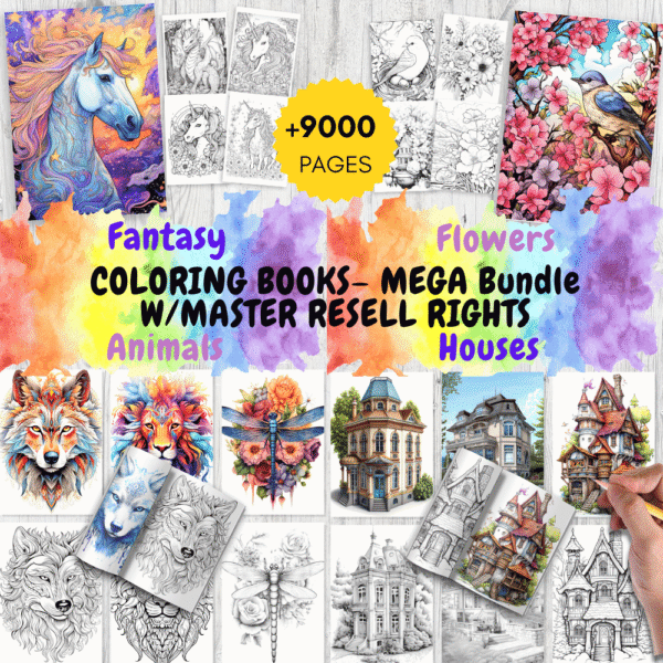 Ultimate 2025 Mega Bundle – Coloring Books with Master Resell Rights (MRR)