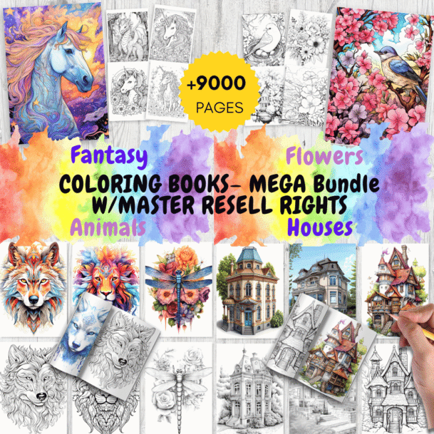 Ultimate 2025 Mega Bundle – Coloring Books with Master Resell Rights (MRR)