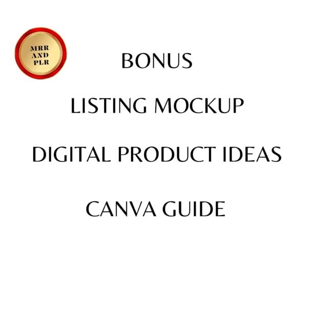 All-in-One Digital Planner & Printable Bundle – 7600+ PLR Pages, 200 Canva Templates, MRR Included - Image 9