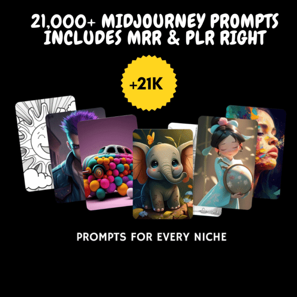 21000+ Midjouney & Chatgpt AI Prompts Bundle