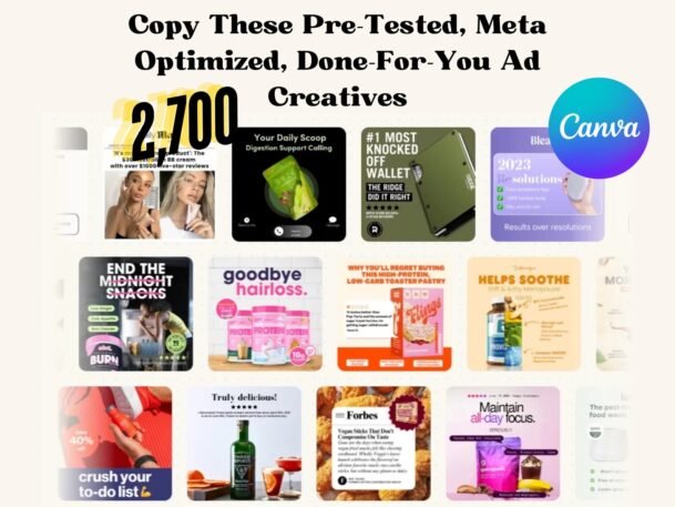 Turbo Ad Kit — 2,700+ Plug-&-Play Canva Ad Templates with Resell Rights